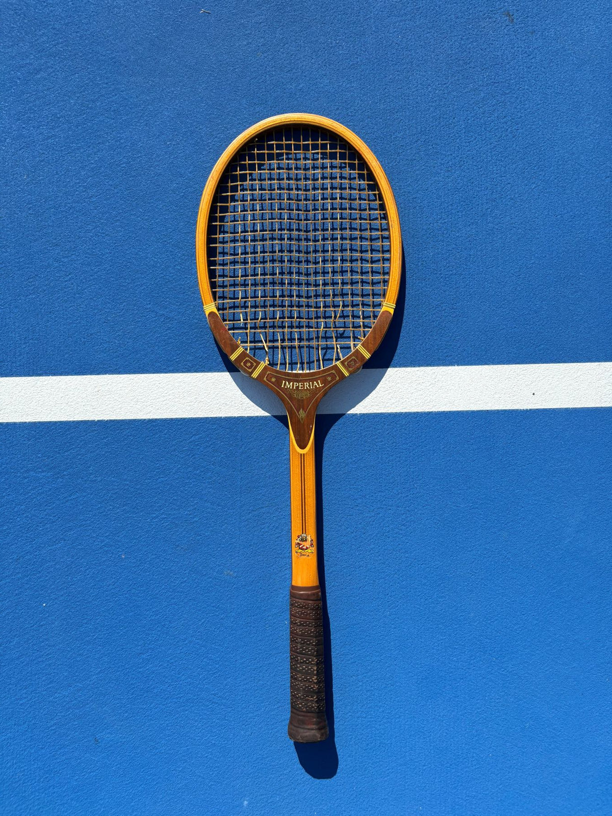 Antique Wooden Tennis Racquet Imperial