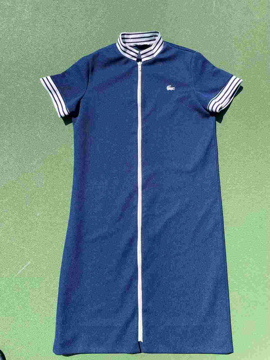 Vintage Chemise Lacoste Zip-Front Polo Dress