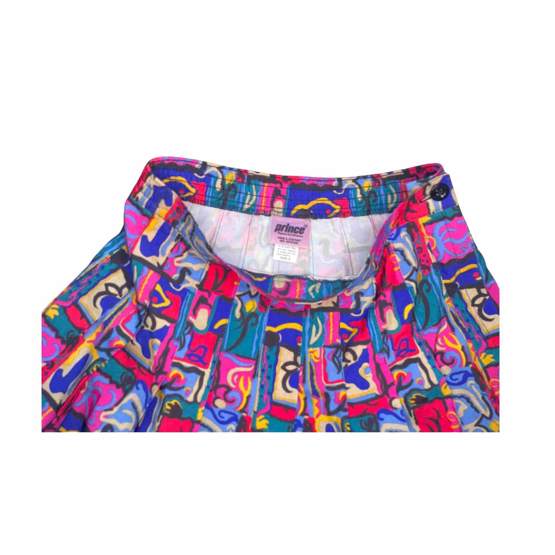 Colorful patterned underwear on a white background