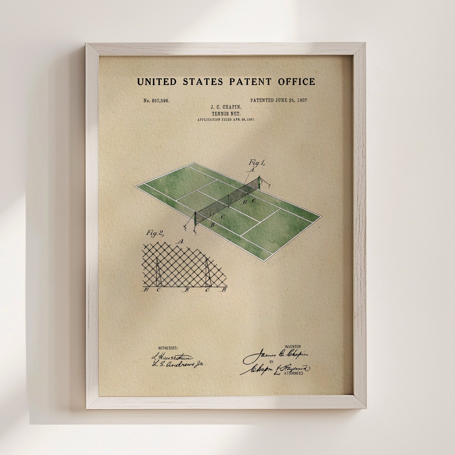 Tennis Court Patent